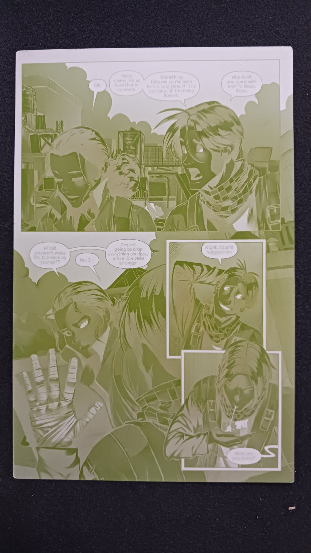 Darkland #2 - Page 21 - PRESSWORKS - Comic Art - Printer Plate - Yellow