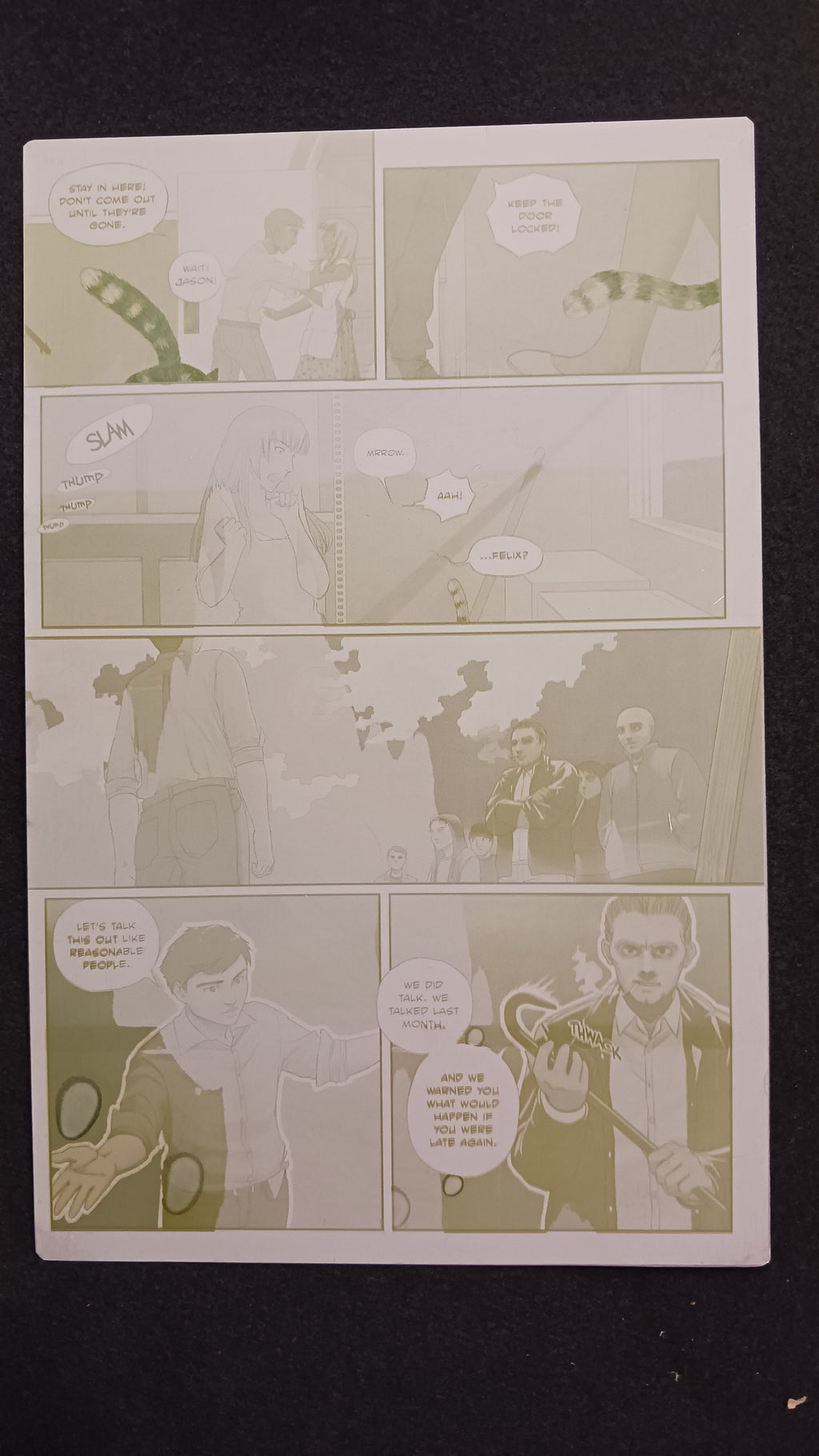 Catians Ashcan Preview - Page 3 - PRESSWORKS - Comic Art - Printer Plate - Yellow