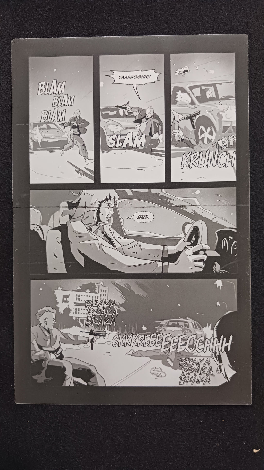 Red Winter Fallout #2 - Page 10 - Black - Comic Printer Plate - PRESSWORKS