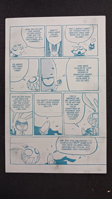 Mr. Easta #4 - Page 21 - Cyan - Comic Printer Plate - PRESSWORKS