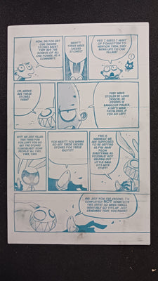 Mr. Easta #4 - Page 21 - PRESSWORKS - Comic Art - Printer Plate - Cyan