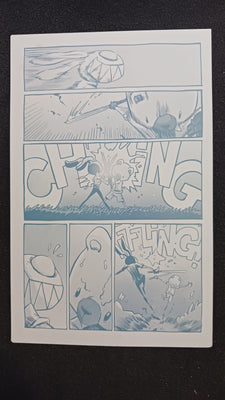 Mr. Easta #3 - Page 15 - Cyan - Comic Printer Plate - PRESSWORKS