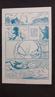 Mr. Easta #2- Page 20 - PRESSWORKS - Comic Art - Printer Plate - Cyan