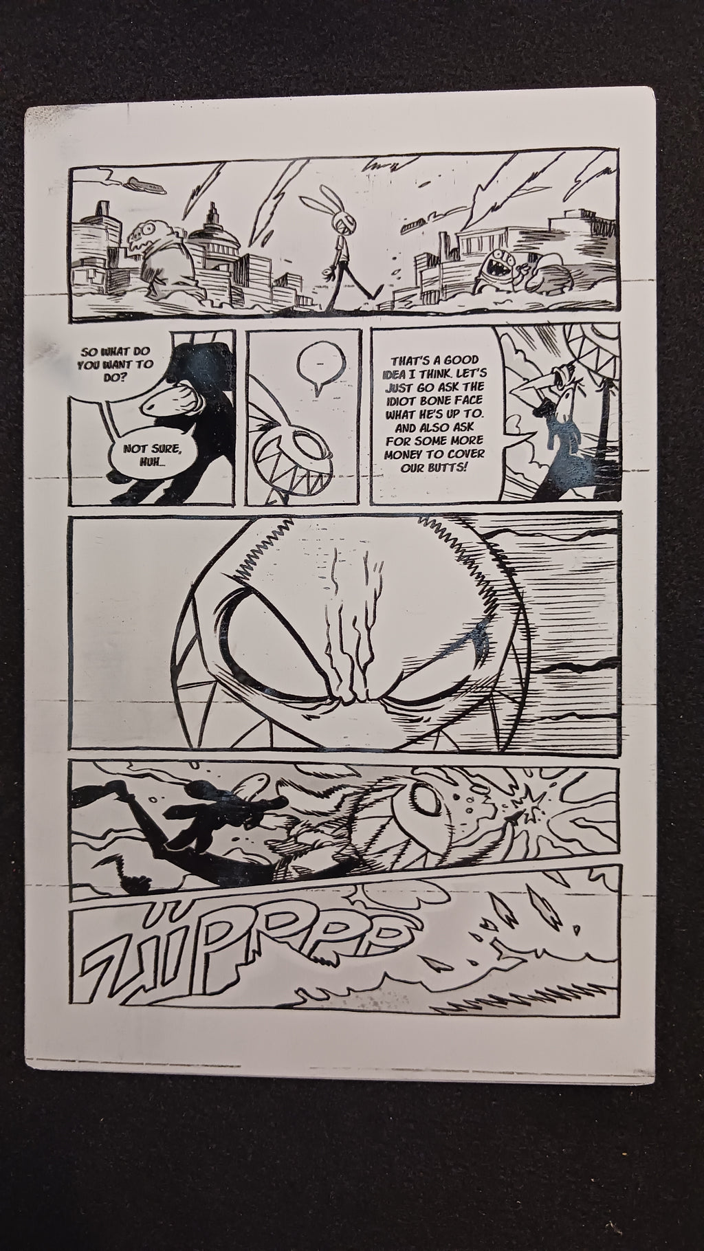 Mr. Easta #2- Page 20 - Black - Comic Printer Plate - PRESSWORKS