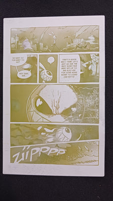 Mr. Easta #2 - Page 20 - PRESSWORKS - Comic Art - Printer Plate - Yellow