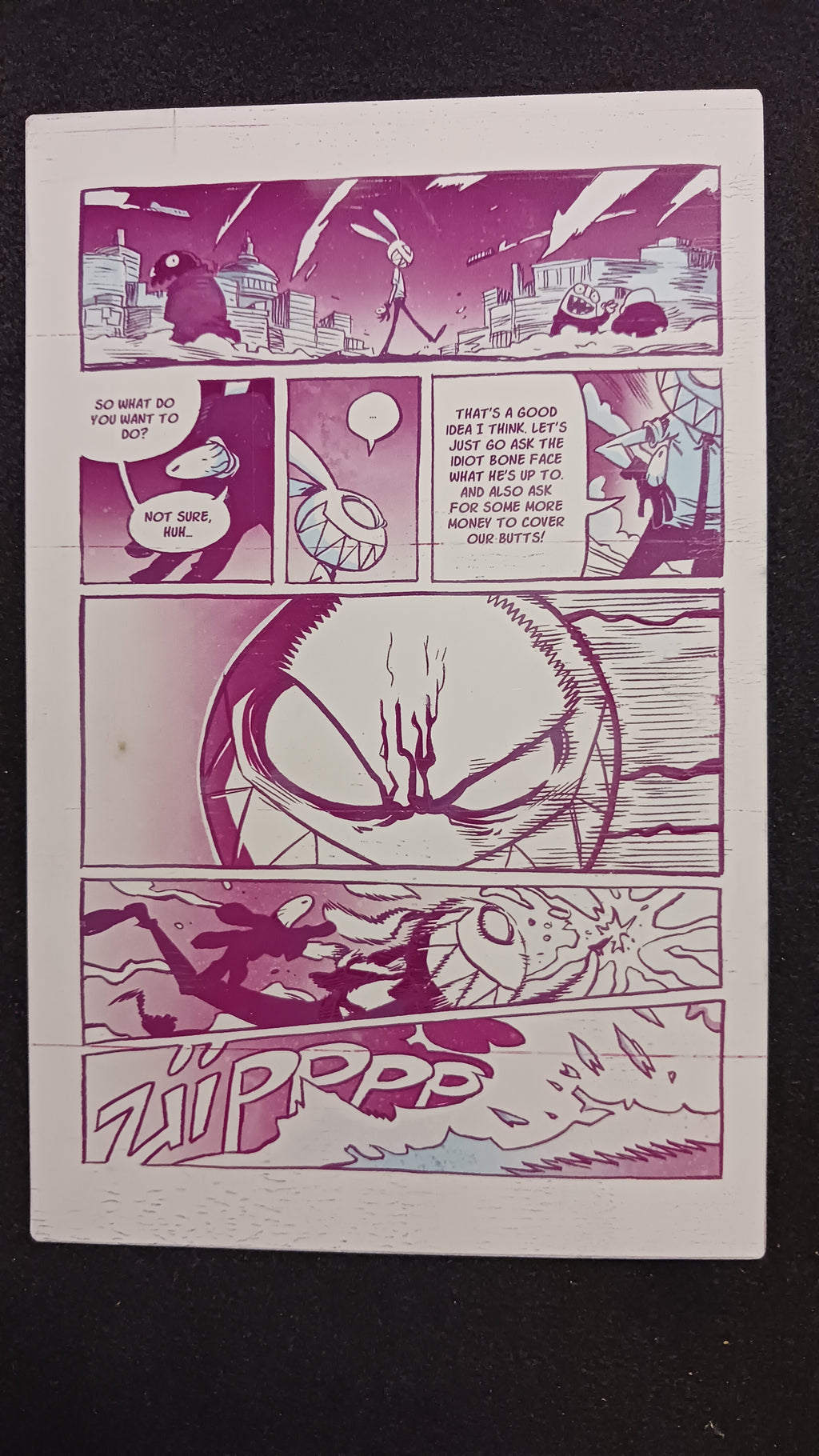 Mr. Easta #2- Page 20 - Yellow - Comic Printer Plate - PRESSWORKS