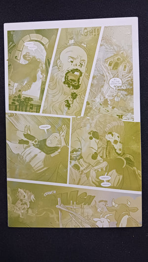 Snow White Zombie Apocalypse #0 - Page 21 - PRESSWORKS - Comic Art - Printer Plate - Yellow