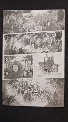 Snow White Zombie Apocalypse #0 - Page 15 - PRESSWORKS - Comic Art - Printer Plate - Black