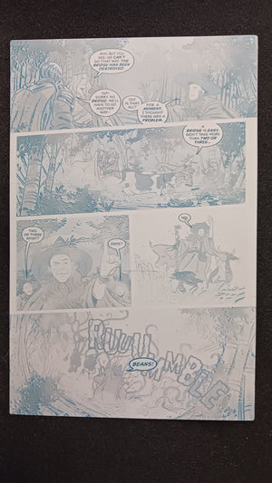 Snow White Zombie Apocalypse #0 - Page 15 - Cyan - Comic Printer Plate - PRESSWORKS
