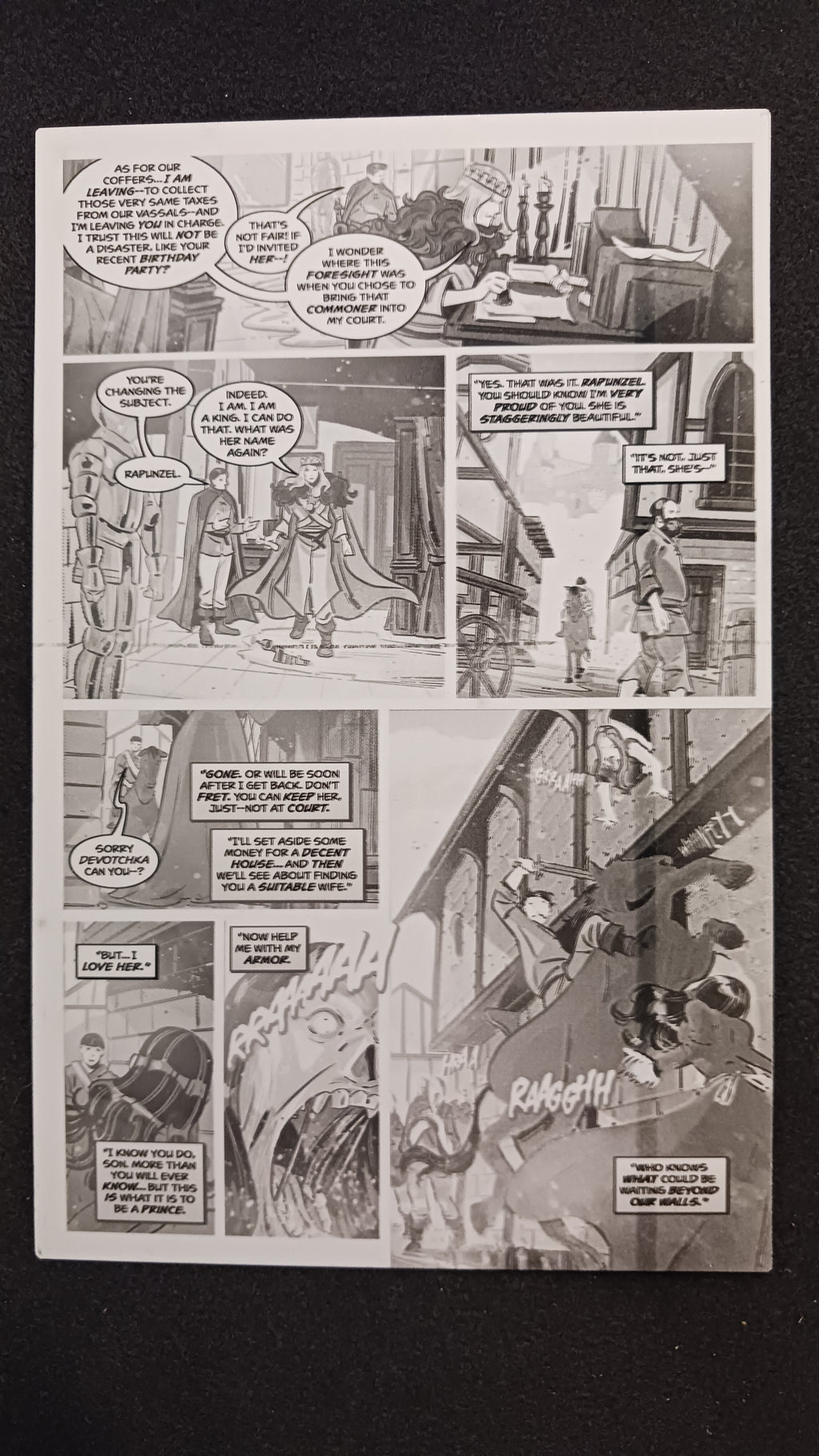 Snow White Zombie Apocalypse #0 - Page 6 - Black - Comic Printer Plate - PRESSWORKS