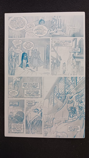 Snow White Zombie Apocalypse #0 - Page 6 - Cyan - Comic Printer Plate - PRESSWORKS