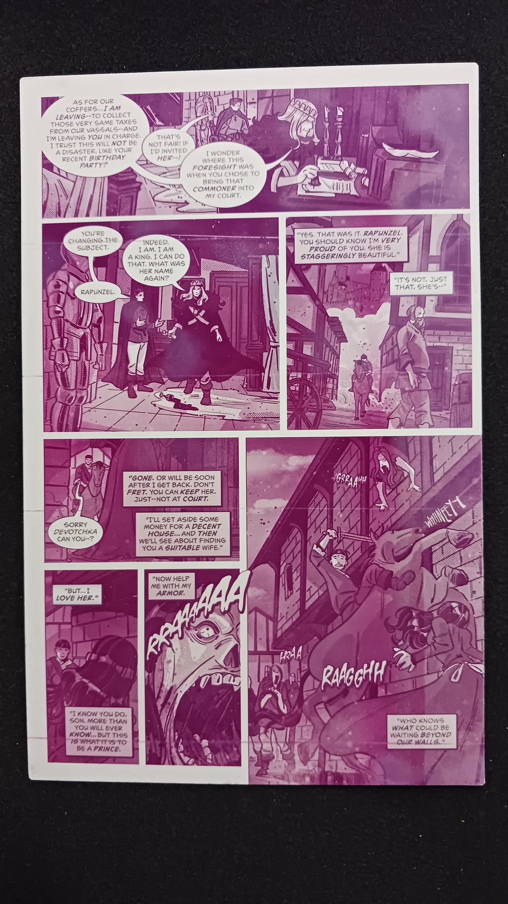 Snow White Zombie Apocalypse #0 - Page 6 - Magenta - Comic Printer Plate - PRESSWORKS