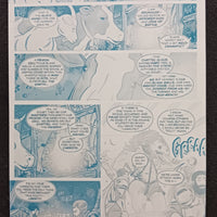 Snow White Zombie Apocalypse #0 - Page 19 - Cyan - Comic Printer Plate - PRESSWORKS