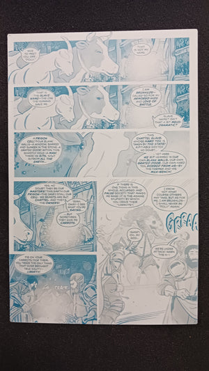 Snow White Zombie Apocalypse #0 - Page 19 - Cyan - Comic Printer Plate - PRESSWORKS