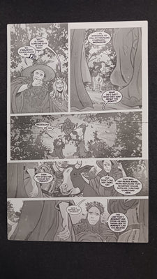 Snow White Zombie Apocalypse #0 - Page 13 - PRESSWORKS - Comic Art - Printer Plate - Black