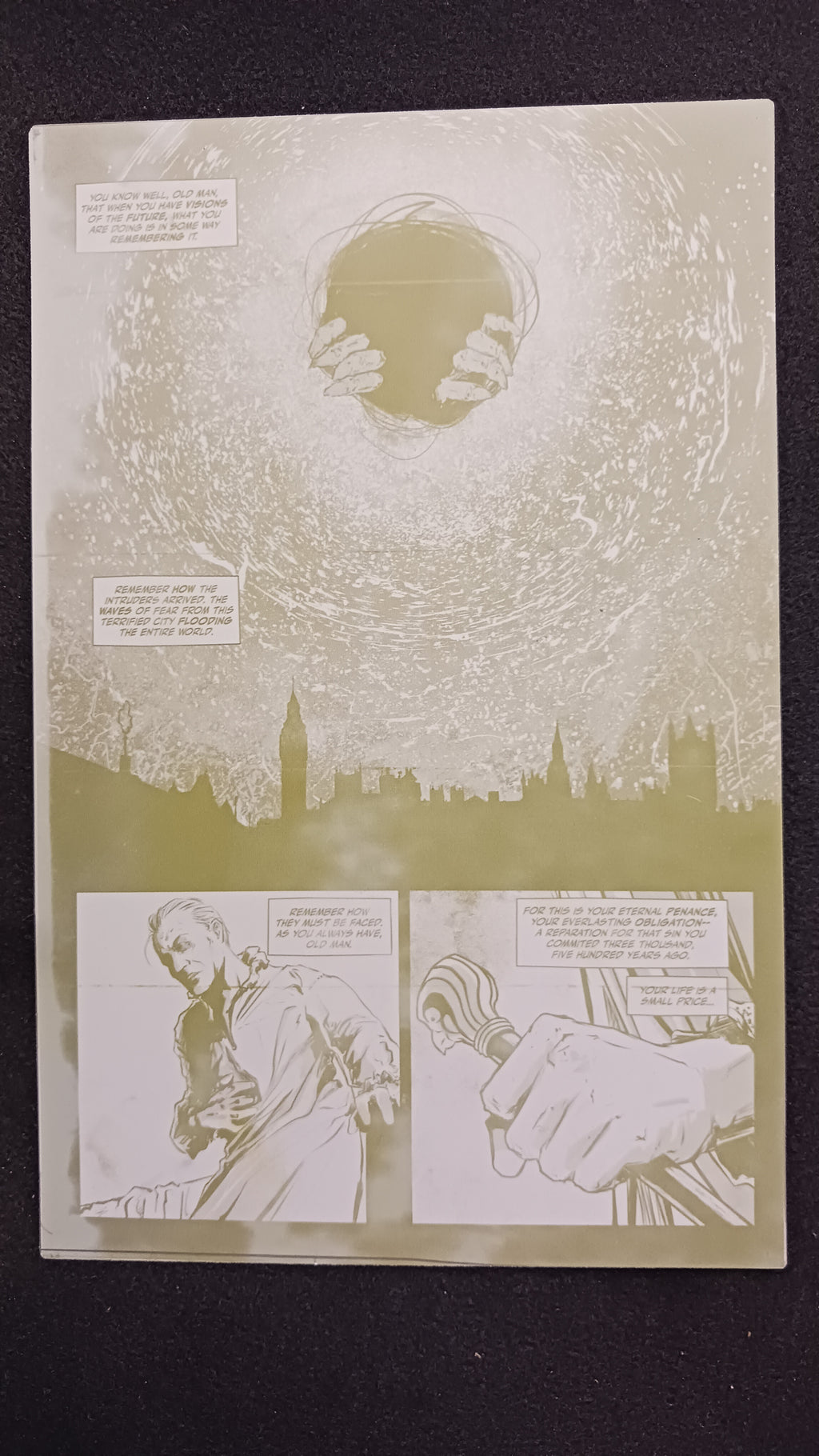 Phantasmagoria #4 - Page 8 - PRESSWORKS - Comic Art - Printer Plate - Yellow