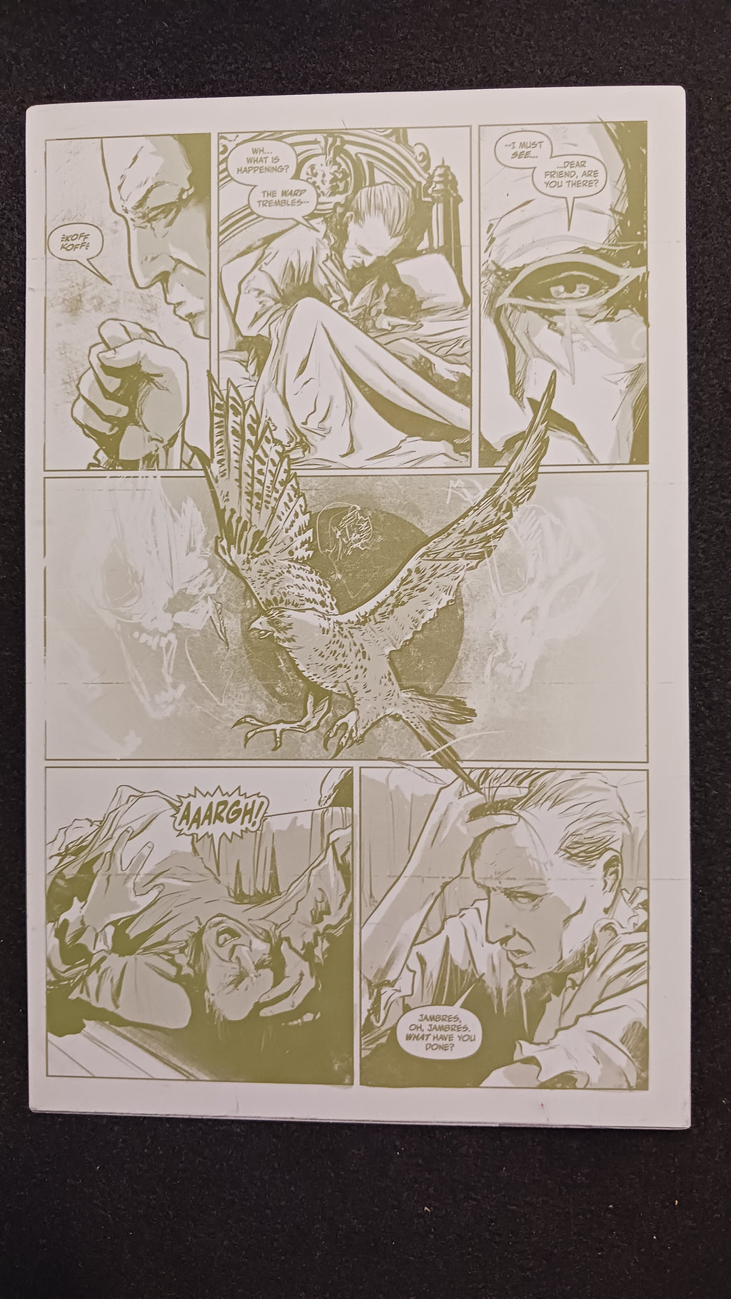 Phantasmagoria #4 - Page 7 - Yellow - Comic Printer Plate - PRESSWORKS