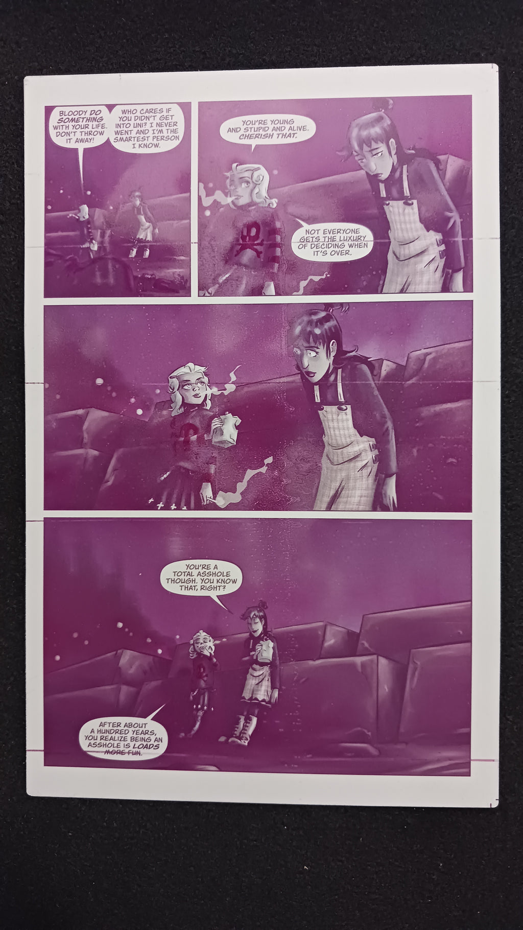 She Bites #3 - Page 16 - PRESSWORKS - Comic Art - Printer Plate - Magenta