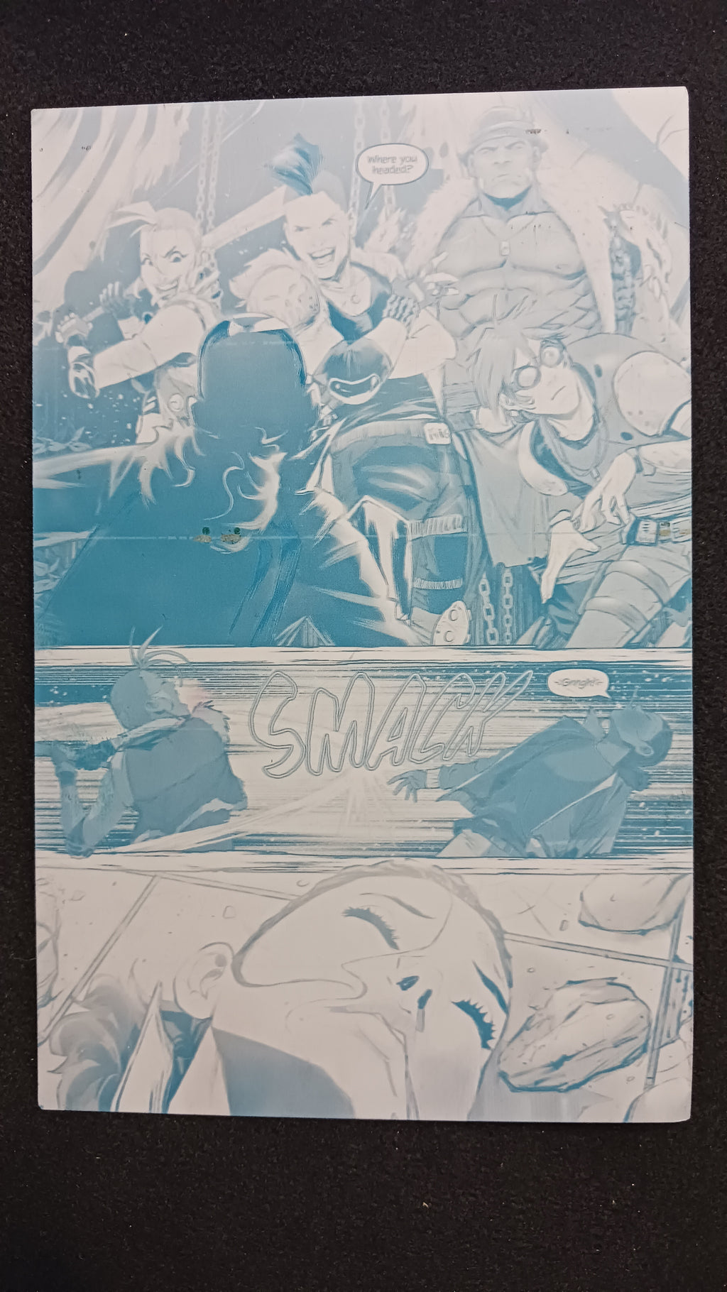 Darkland #2 - Page 24 - PRESSWORKS - Comic Art - Printer Plate - Cyan