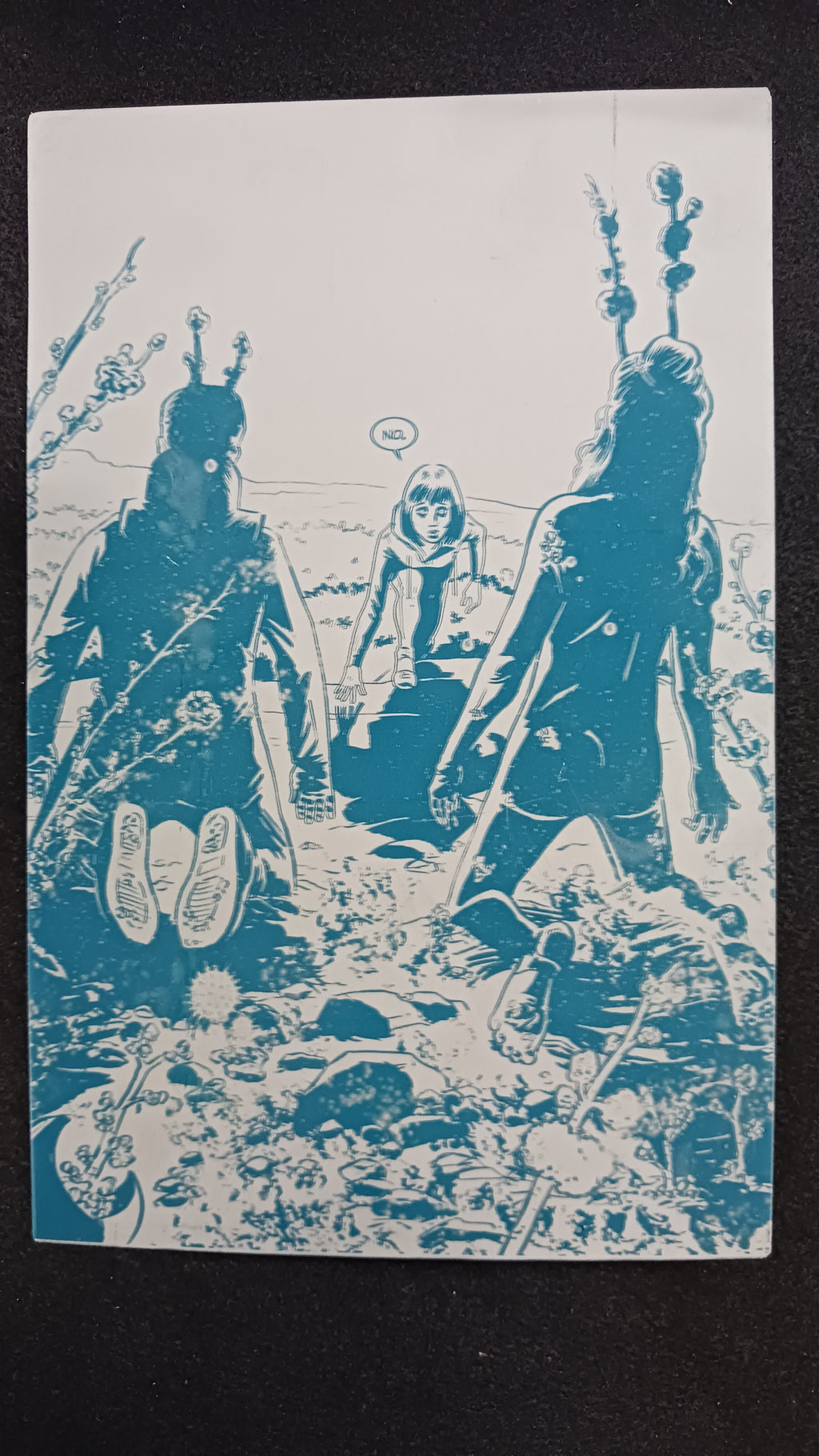 Ghost Planet #1 - Page 37 - PRESSWORKS - Comic Art - Printer Plate - Cyan