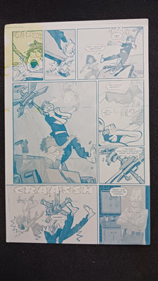 Deadfellows #1 - Page 24 - PRESSWORKS - Comic Art - Printer Plate - Cyan
