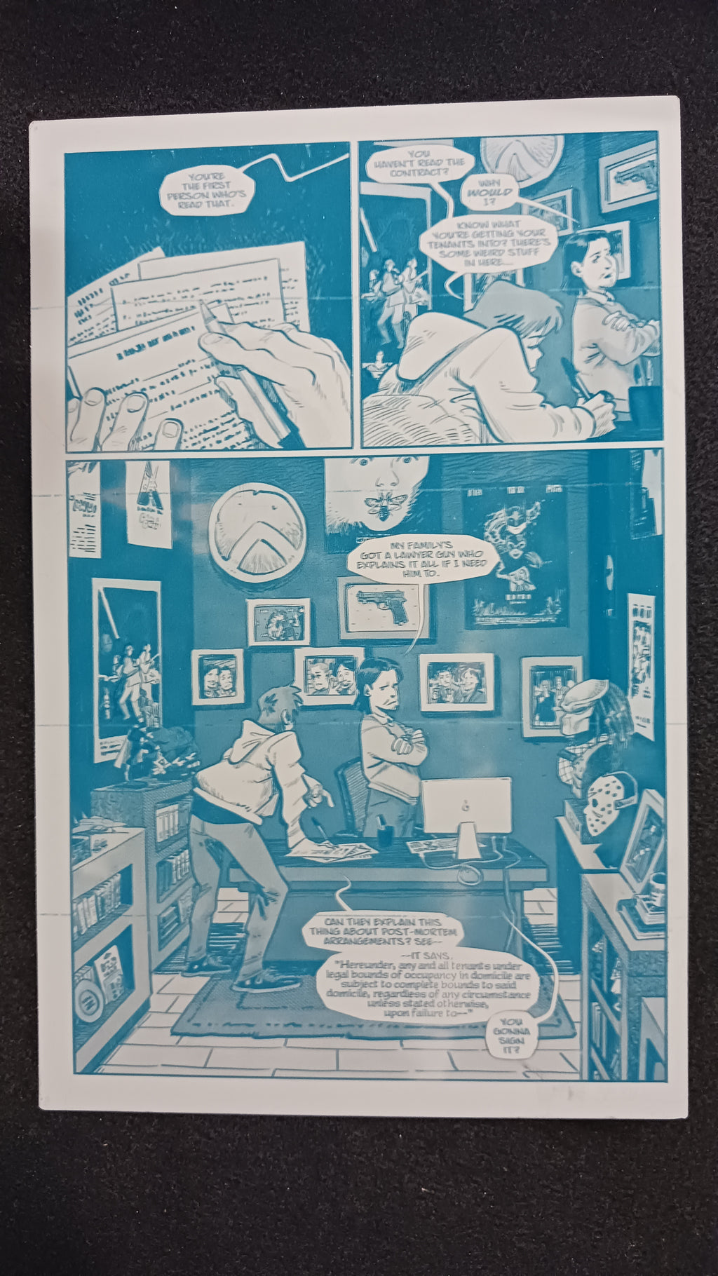 Deadfellows #1 - Page 4 - PRESSWORKS - Comic Art - Printer Plate - Cyan