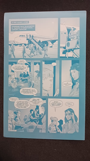 Red Winter Fallout #2 - Page 11 - Cyan - Comic Printer Plate - PRESSWORKS