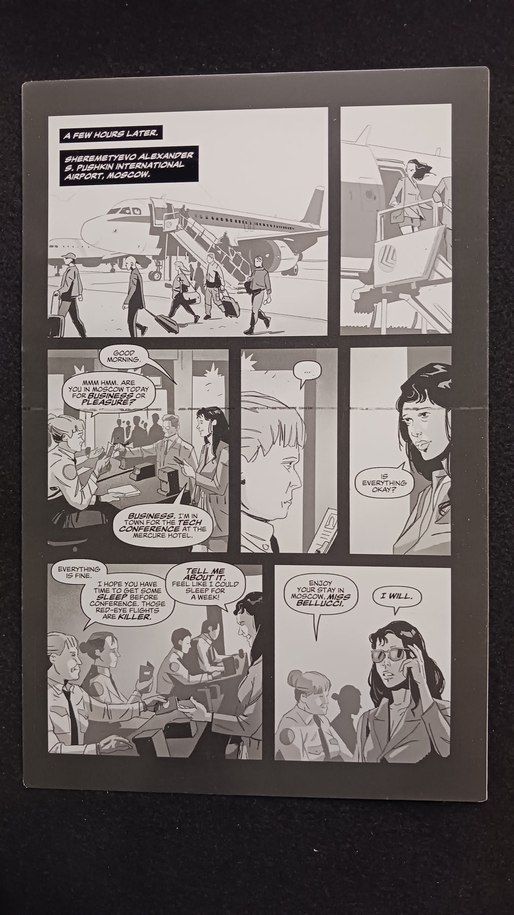 Red Winter Fallout #2 - Page 11 - Black - Comic Printer Plate - PRESSWORKS