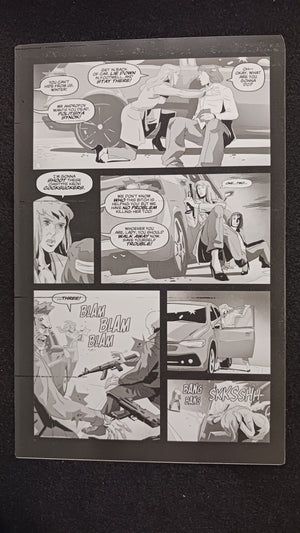 Red Winter Fallout #2 - Page 8 - Black - Comic Printer Plate - PRESSWORKS