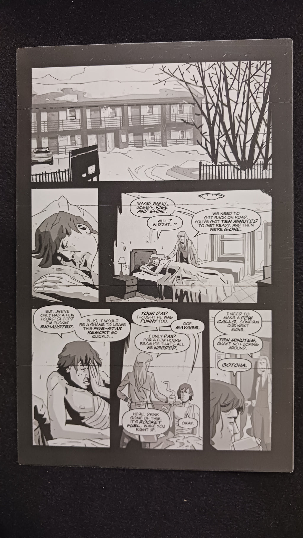 Red Winter Fallout #2 - Page 15 - Black - Comic Printer Plate - PRESSWORKS