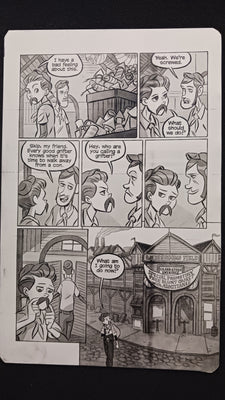 Bush Leaguers #1 - Page 21  - PRESSWORKS - Comic Art - Printer Plate - Black
