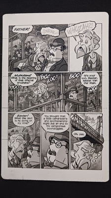 Bush Leaguers #1 - Page 7  - PRESSWORKS - Comic Art - Printer Plate - Black