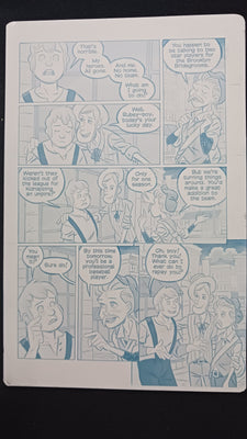 Bush Leaguers #1 - Page 28  - PRESSWORKS - Comic Art - Printer Plate - Cyan