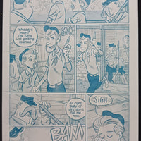 Bush Leaguers #1 - Page 11  - PRESSWORKS - Comic Art - Printer Plate - Cyan