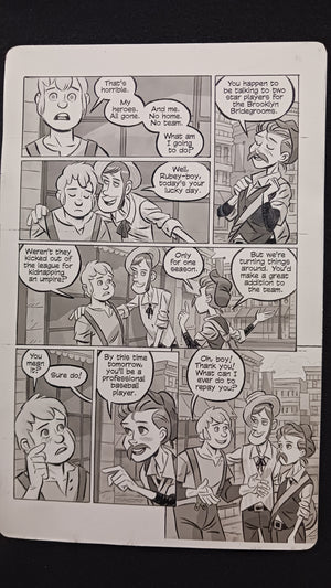 Bush Leaguers #1 - Page 28  - PRESSWORKS - Comic Art - Printer Plate - Black