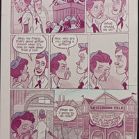 Bush Leaguers #1 - Page 21  - PRESSWORKS - Comic Art - Printer Plate - Magenta