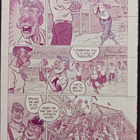 Bush Leaguers #1 - Page 10  - PRESSWORKS - Comic Art - Printer Plate - Magenta