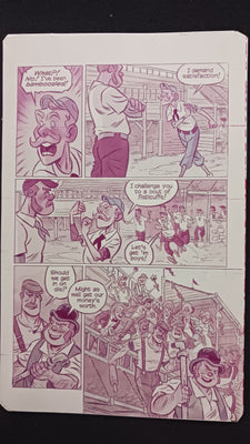 Bush Leaguers #1 - Page 10  - PRESSWORKS - Comic Art - Printer Plate - Magenta