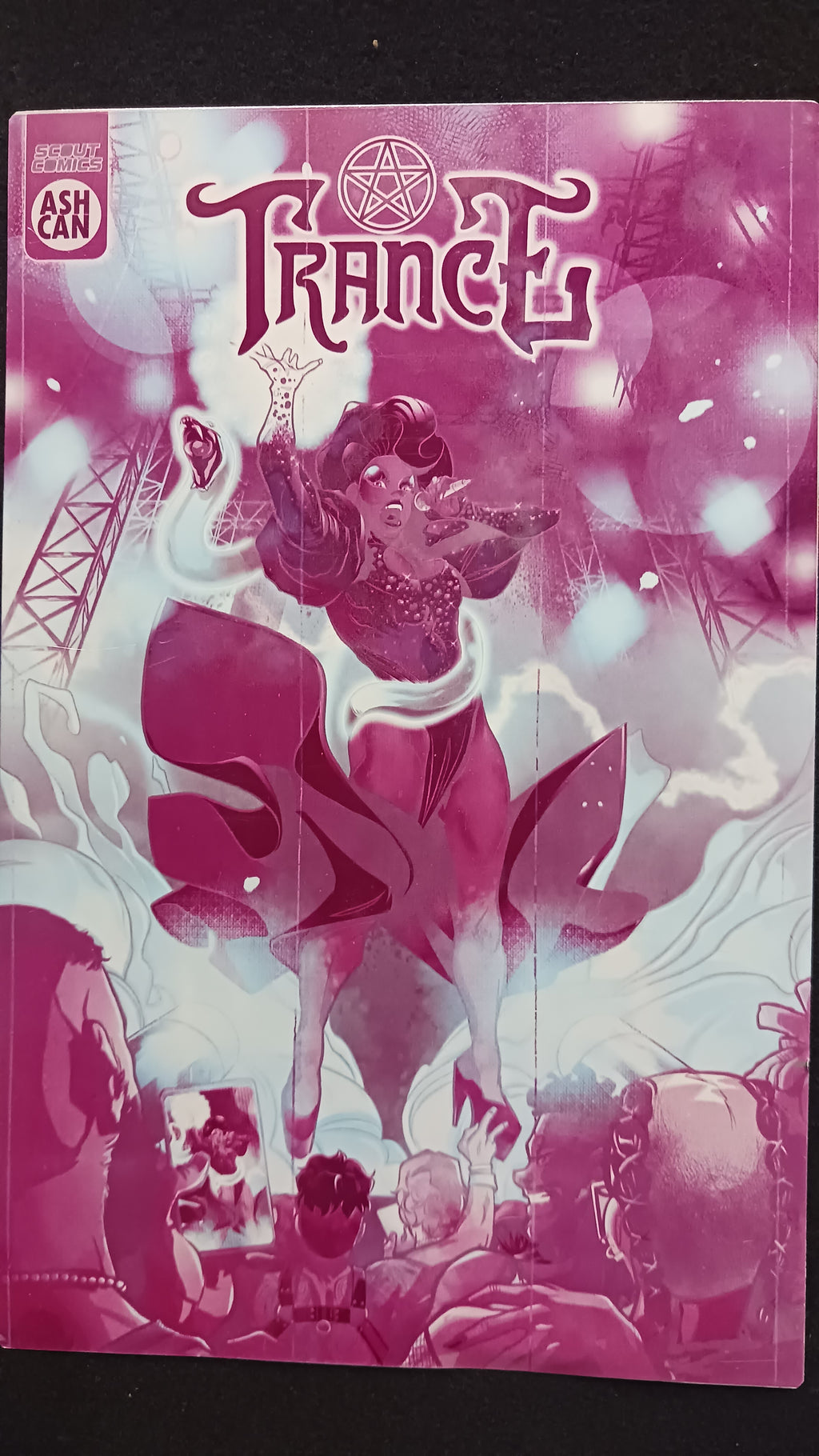 Trance Ashcan Preview - Cover Page - Magenta - Comic Printer Plate - PRESSWORKS