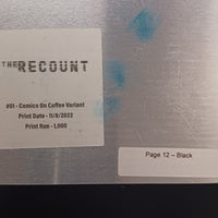 The Recount #1 - Comics On Coffee Variant - Page 12 - PRESSWORKS - Comic Art - Printer Plate - Black