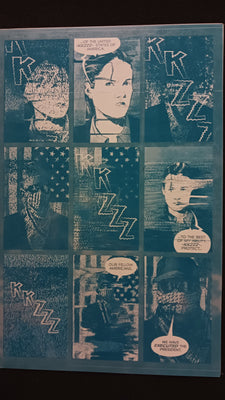 The Recount #1 - Comics On Coffee Variant - Page 14 - Cyan - Comic Printer Plate - PRESSWORKS