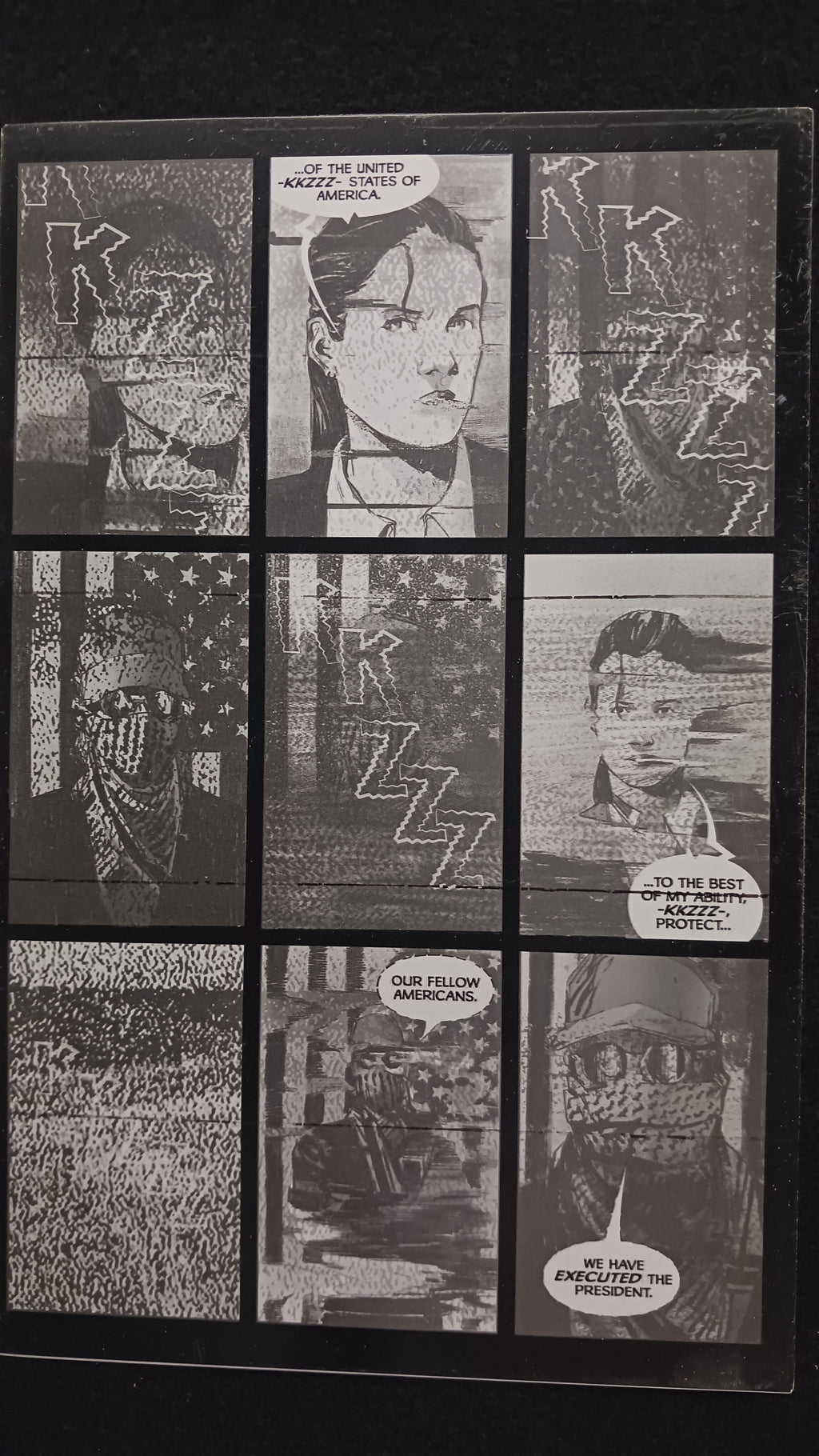 The Recount #1 - Comics On Coffee Variant - Page 14 - PRESSWORKS - Comic Art - Printer Plate - Black