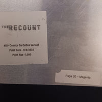The Recount #1 - Comics On Coffee Variant - Page 20 - Magenta - Comic Printer Plate - PRESSWORKS