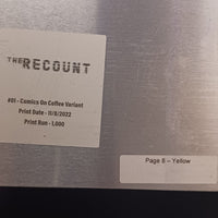 The Recount #1 - Comics On Coffee Variant - Page 8 - PRESSWORKS - Comic Art - Printer Plate - Yellow