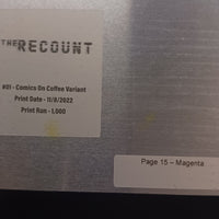 The Recount #1 - Comics On Coffee Variant - Page 15 - Magenta - Comic Printer Plate - PRESSWORKS