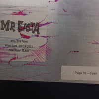 Mr. Easta #1 - 2nd Print - Page 16  - Cyan - Comic Printer Plate - PRESSWORKS