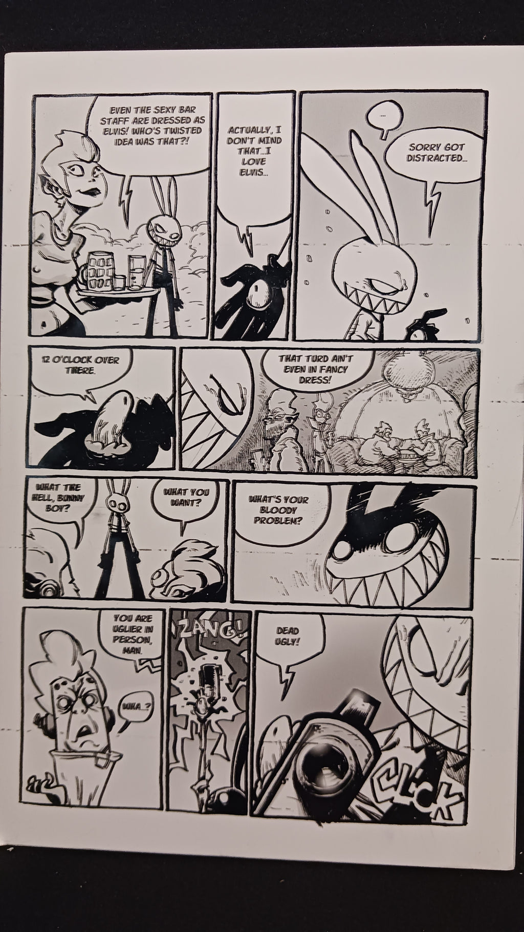 Mr. Easta #1 - 2nd Print - Page 13 - Black -  Comic Printer Plate - PRESSWORKS