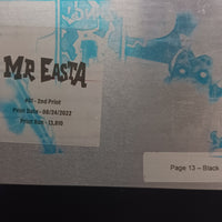 Mr. Easta #1 - 2nd Print - Page 13 - Black -  Comic Printer Plate - PRESSWORKS