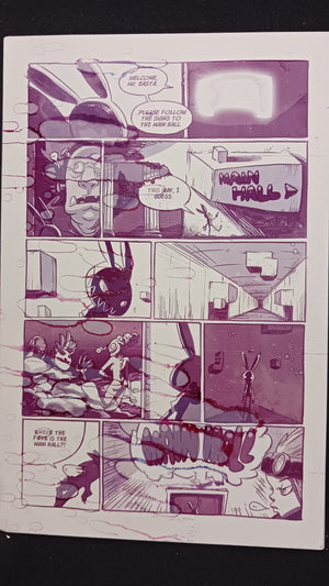 Mr. Easta #1 - 2nd Print - Page 13  - Magenta - Comic Printer Plate - PRESSWORKS