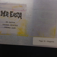 Mr. Easta #1 - 2nd Print - Page 13  - Magenta - Comic Printer Plate - PRESSWORKS